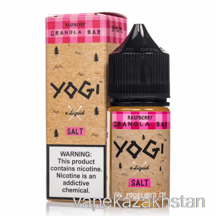 Vape Disposable Raspberry Granola Bar - Yogi Salts E-Liquid - 30mL 35mg